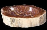 Colorful, Polished Madagascar Petrified Wood Dish - #53256-1